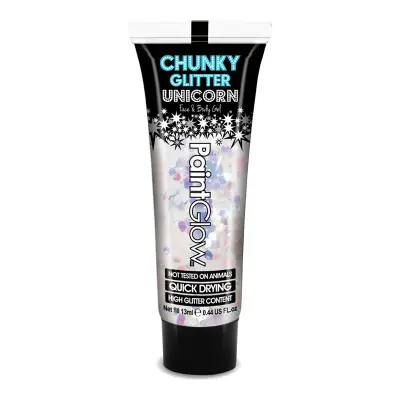 PaintGlow Chunky Glitter Ansikts- & Kroppsgel - Unicorn Tears