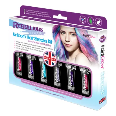 PaintGlow Unicorn Semi-Permanent Hårfärg Kit