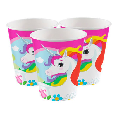 Pappersmuggar Rainbow Unicorn - 8-pack