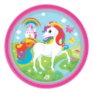 Papperstallrikar Unicorn - 8-pack