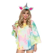 Poncho Enhörning med Luva Deluxe - One size