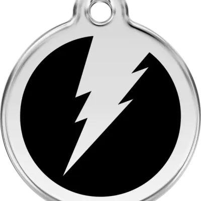 Red Dingo - ID-bricka Skolväska Blixt Röd