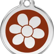 Red Dingo - ID-bricka Skolväska Blomma Röd