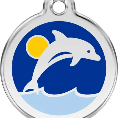 Red Dingo - ID-bricka Skolväska Delfin Mörk Blå