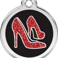 Red Dingo - ID-bricka Skolväska Glitter Högklackat Svart