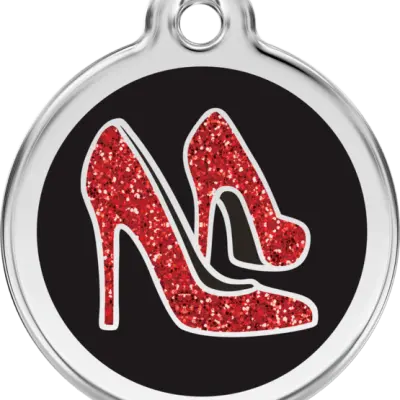 Red Dingo - ID-bricka Skolväska Glitter Högklackat Svart