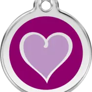 Red Dingo - ID-bricka Skolväska Hjärta Svart