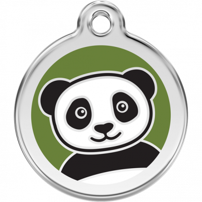 Red Dingo - ID-bricka Skolväska Panda Grön