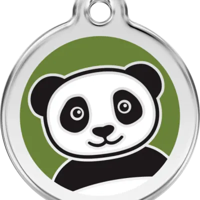 Red Dingo - ID-bricka Skolväska Panda Grön
