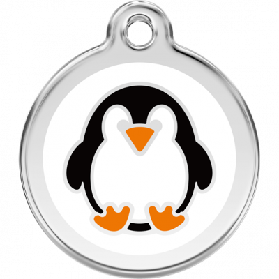 Red Dingo - ID-bricka Skolväska Pingvin Vit