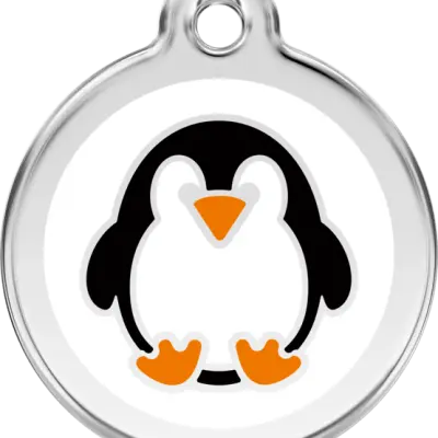 Red Dingo - ID-bricka Skolväska Pingvin Vit