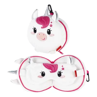 Reskudde med Sovmask Enhörning