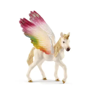 schleich® BAYALA Rainbow Unicorn med vingar Föl 70577 - Schleich -  Leksaksaffären