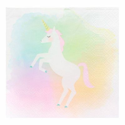 Servetter Unicorn Tie Dye - 20-pack