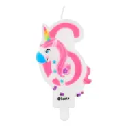 Sifferljus Enhörning - Siffra 6