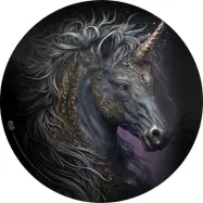 Spiral - Gothic Skärbräda - Celtic Unicorn - för  flerfärgad