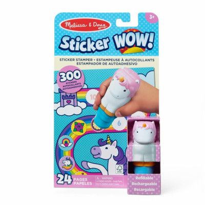 Sticker WOW! Unicorn Bok med klistermärkesstämpel - Melissa&Doug -  Leksaksaffären