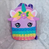 Stuffstore Ryggsäck Popit Unicorn - Rosa