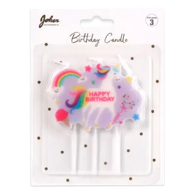 Tårtljus Enhörning