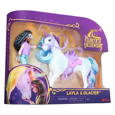 Unicorn Academy Docka och Enhörning Layla&Glacier - Unicorn Academy -  Leksaksaffären