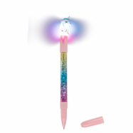 Unicorn bläckpenna med blinkande LED ljus