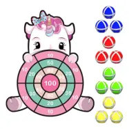 Unicorn Dart med Kardborretavla
