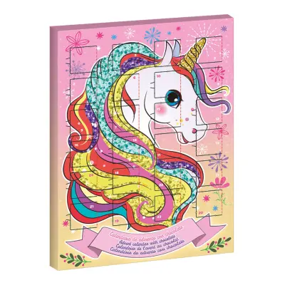 Unicorn/Enhörning Chokladkalender - 50 gram