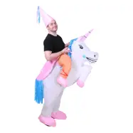 Uppblåsbar Enhörning Maskeraddräkt