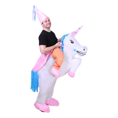 Uppblåsbar Enhörning Maskeraddräkt