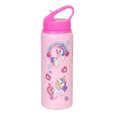 Vattenflaska Unicorn Rosa i Aluminium