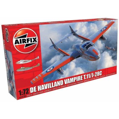 Airfix De Havilland Vampire T.11/J-28C 1:72 Modellbyggsats