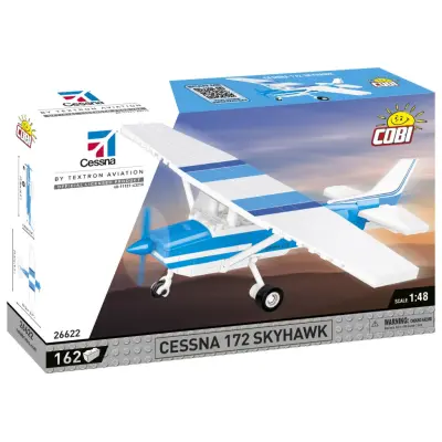 Cobi Cessna 172 Skyhawk White/Blue 1:48 26622 - Cobi -  Leksaksaffären