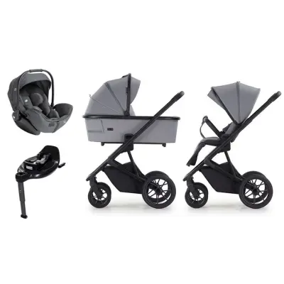 Crescent Prestige 2 Classic duovagn + Joie i-Level Pro babyskydd + Joie i-Base Encore isofixbas