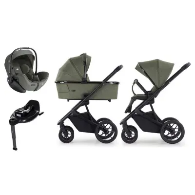 Crescent Prestige 2 Exclusive duovagn + Joie i-Level Pro babyskydd + Joie i-Base Encore isofixbas