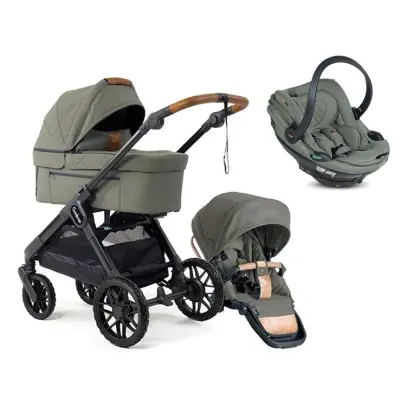 Emmaljunga Sento Max duovagn Ergo+ 2027 + BeSafe Go Beyond 2 babyskydd