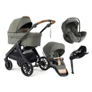 Emmaljunga Sento Max duovagn Ergo+ 2027 + Joie i-Level Pro babyskydd + isofixbas