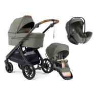 Emmaljunga Sento Max duovagn Ergo+ 2027 + Joie i-Level Pro babyskydd