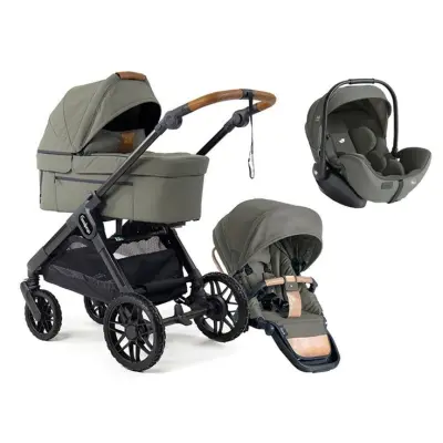 Emmaljunga Sento Max duovagn Ergo+ 2027 + Joie i-Level Pro babyskydd