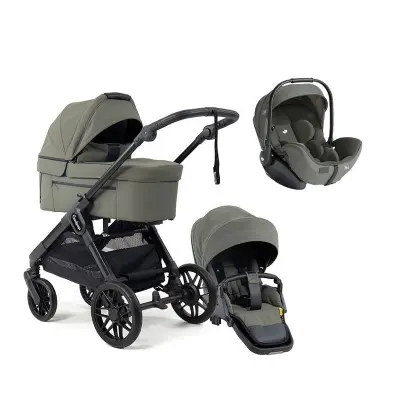 Emmaljunga Sento Max duovagn Flat+ 2027 + Joie i-Level Pro babyskydd