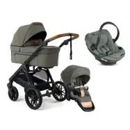 Emmaljunga Sento Pro duovagn Ergo+ 2027 + BeSafe Go Beyond 2 babyskydd