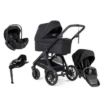 Emmaljunga Sento Pro duovagn Flat+ 2026 + Joie i-Level Pro babyskydd + Joie i-Base Encore isofixbas