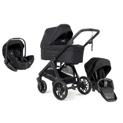Emmaljunga Sento Pro duovagn Flat+ 2026 + Joie i-Level Pro babyskydd