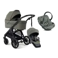 Emmaljunga Sento Pro duovagn Flat+ 2027 + BeSafe Go Beyond 2 babyskydd
