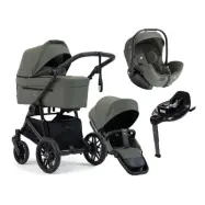 Emmaljunga Super Sonic duovagn + Joie i-Level Pro babyskydd + isofixbas