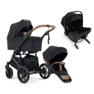 Emmaljunga Super Sonic duovagn + Nuna Pipa Urbn babyskydd med isofix