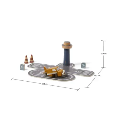 FLEXA Flexa - Flygplats Med Flygplan - 11 Delar