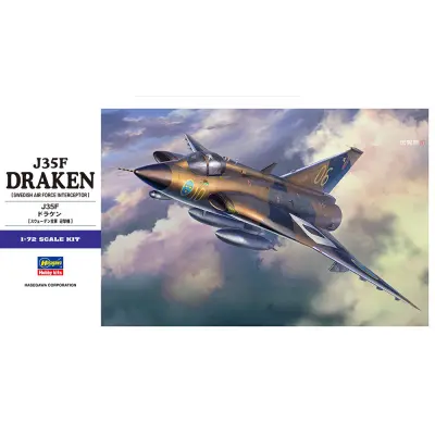 J35F Draken - Plastbyggmodell - E48 - Hasegawa - 1:72