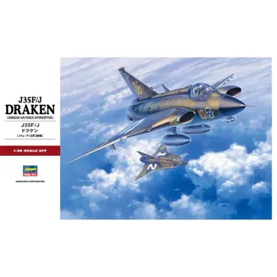 J35F/J Draken - Plastbyggmodell - PT41 - Hasegawa - 1:48