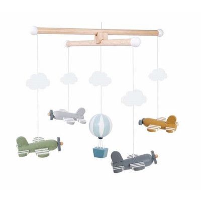 Jabadabado trämobil flygplan