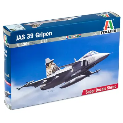 JAS-39 Gripen - Plastbyggsats - 1306 - Italeri - 1:72